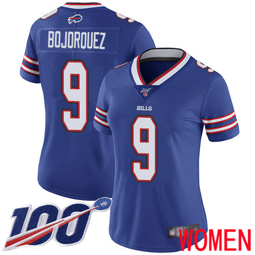 Women Buffalo Bills #9 Corey Bojorquez Royal Blue Team Color Vapor Untouchable Limited Player->youth nfl jersey->Youth Jersey